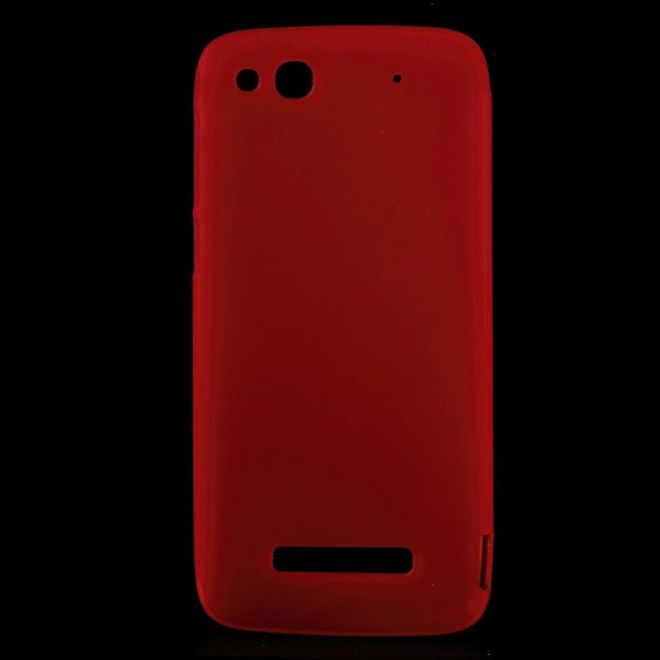 Alcatel One Touch Idol Alpha Elastisches, mattes Plastik Case - rot