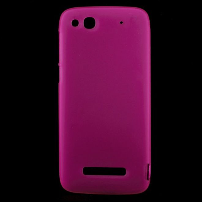 Alcatel One Touch Idol Alpha Elastisches, mattes Plastik Case - rosa