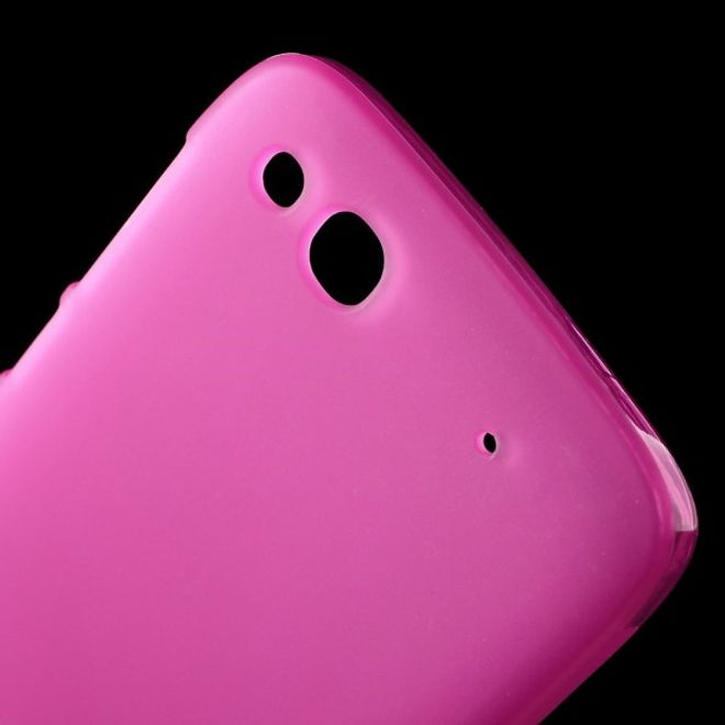 Alcatel One Touch Idol Alpha Elastisches, mattes Plastik Case - rosa