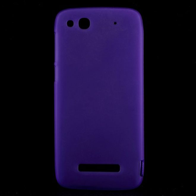 Alcatel One Touch Idol Alpha Elastisches, mattes Plastik Case - purpur