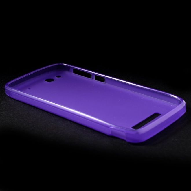 Alcatel One Touch Idol Alpha Elastisches, mattes Plastik Case - purpur