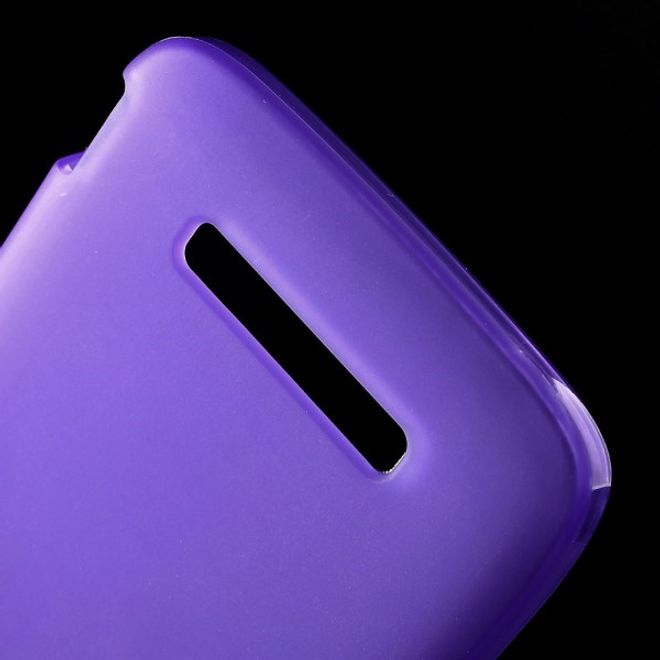 Alcatel One Touch Idol Alpha Elastisches, mattes Plastik Case - purpur