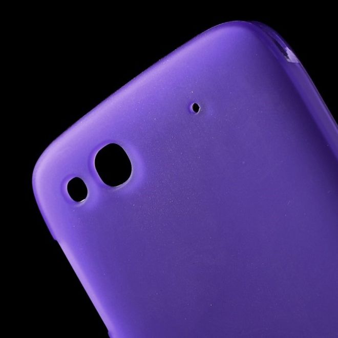 Alcatel One Touch Idol Alpha Elastisches, mattes Plastik Case - purpur