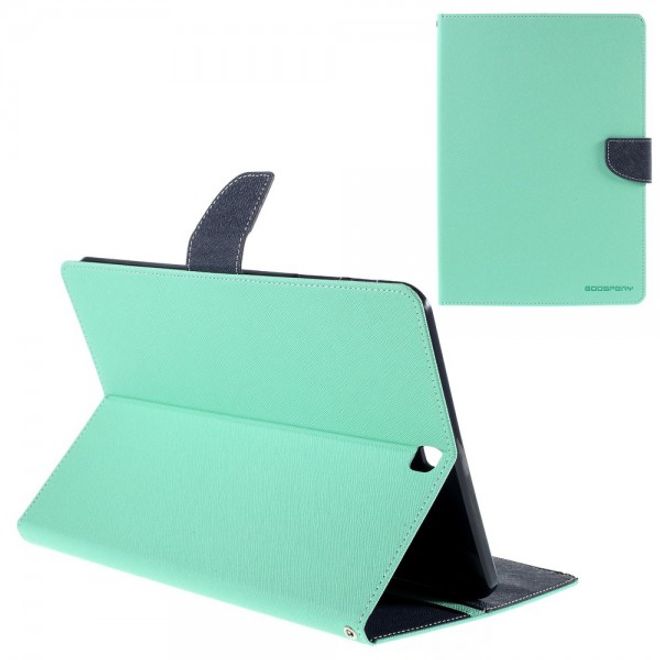 Goospery - Samsung Galaxy Tab S2 9.7 Hülle - Tablet Bookcover - Fancy Diary Series - mint/navy