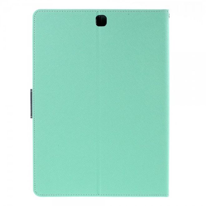 Goospery - Samsung Galaxy Tab S2 9.7 Hülle - Tablet Bookcover - Fancy Diary Series - mint/navy