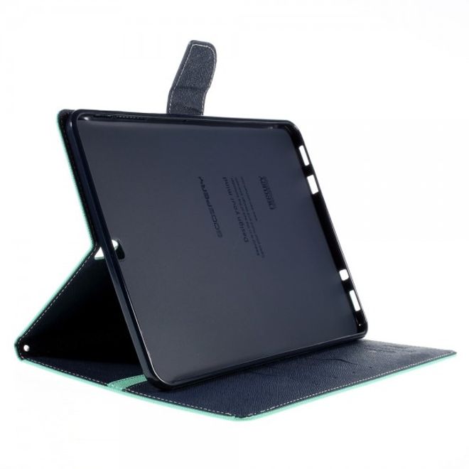 Goospery - Samsung Galaxy Tab S2 9.7 Hülle - Tablet Bookcover - Fancy Diary Series - mint/navy