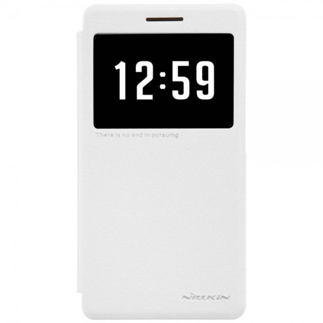 Huawei Honor 7 Nillkin Sparkle Series Leder Case - weiss