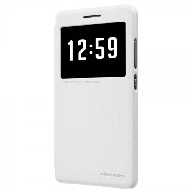 Huawei Honor 7 Nillkin Sparkle Series Leder Case - weiss