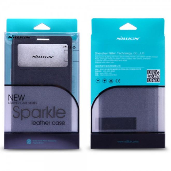Huawei Honor 7 Nillkin Sparkle Series Leder Case - weiss