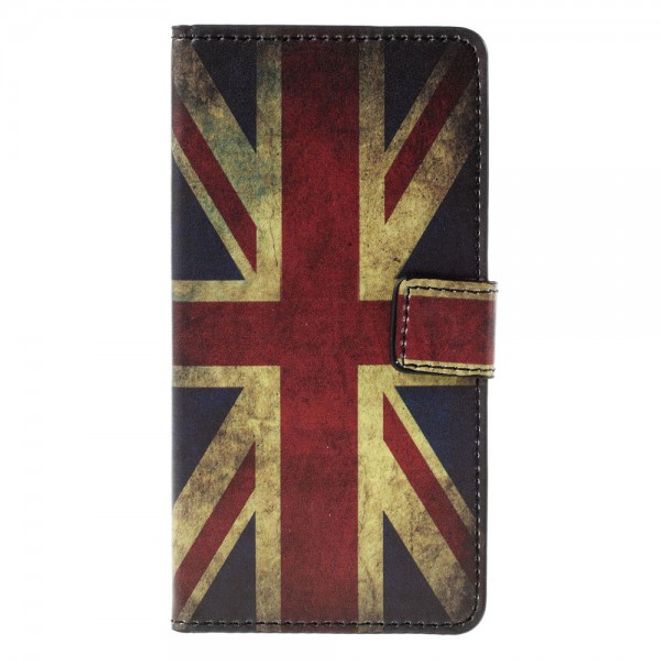 Huawei Honor 7 Leder Case mit UK Flagge retro-style