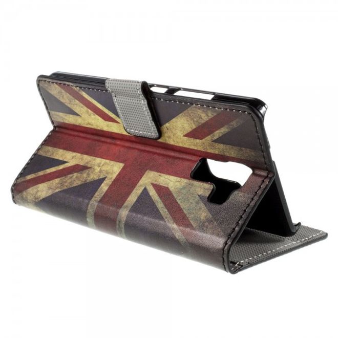 Huawei Honor 7 Leder Case mit UK Flagge retro-style