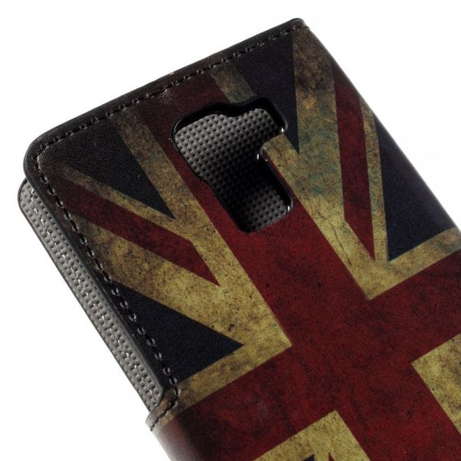 Huawei Honor 7 Leder Case mit UK Flagge retro-style