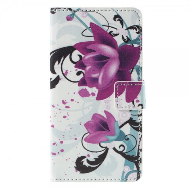 Huawei Honor 7 Leder Case mit Lotus Blumen