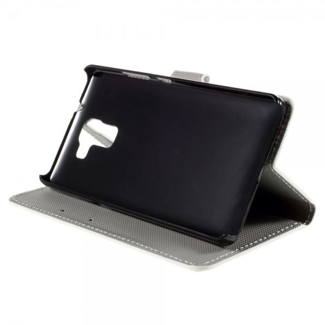 Huawei Honor 7 Leder Case mit verliebtem Eulenpärchen