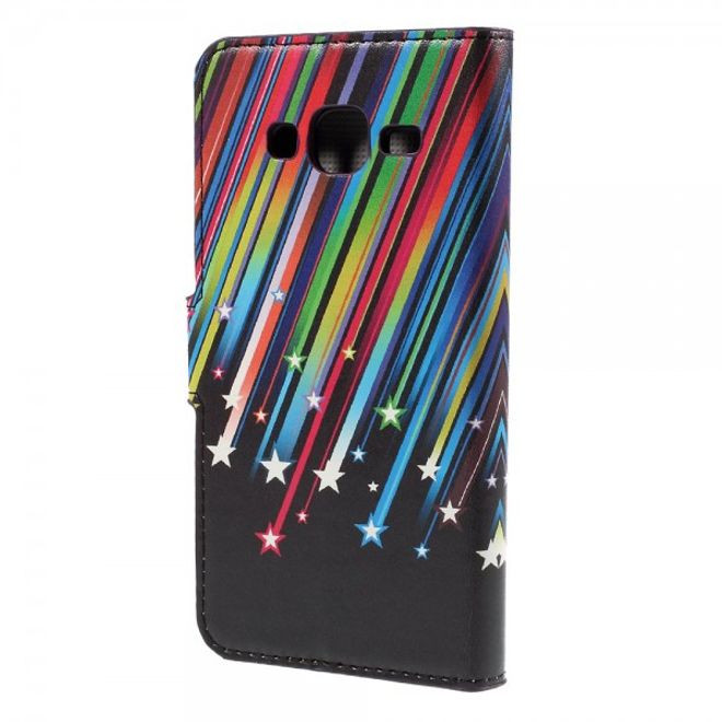 Samsung Galaxy J5 Leder Case mit Meteorschauer
