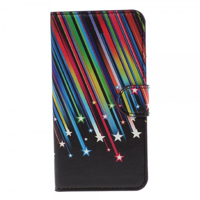 Samsung Galaxy J5 Leder Case mit Meteorschauer