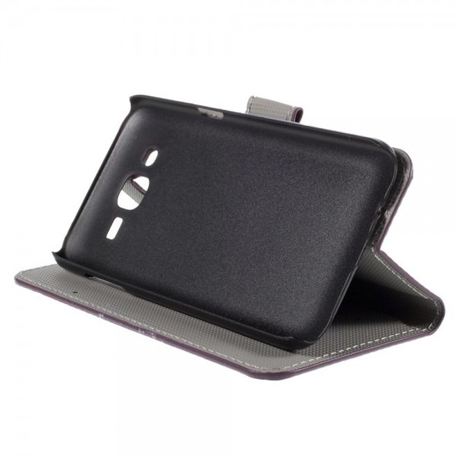 Samsung Galaxy J5 Leder Case mit Meteorschauer