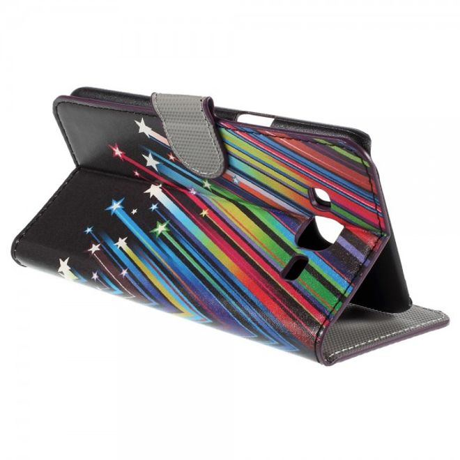 Samsung Galaxy J5 Leder Case mit Meteorschauer