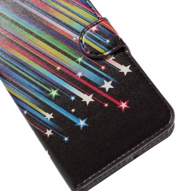 Samsung Galaxy J5 Leder Case mit Meteorschauer