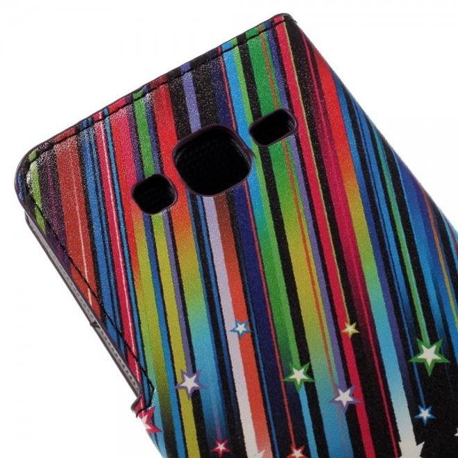 Samsung Galaxy J5 Leder Case mit Meteorschauer