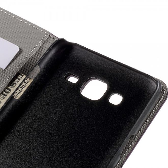 Samsung Galaxy J5 Leder Case mit Meteorschauer