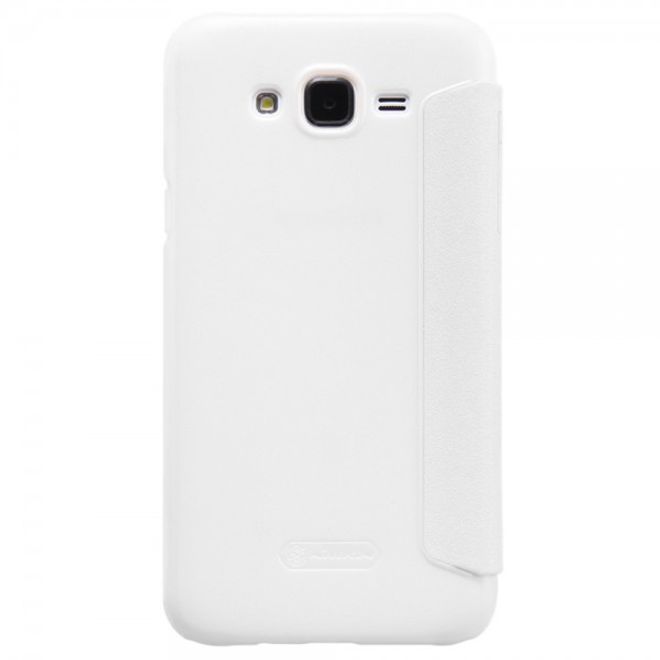 Samsung Galaxy J5 Nillkin Sparkle Series Leder Case - weiss