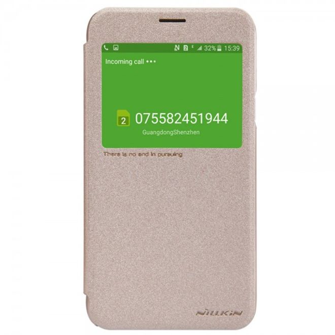 Samsung Galaxy J5 Nillkin Sparkle Series Leder Case - champagnerfarben