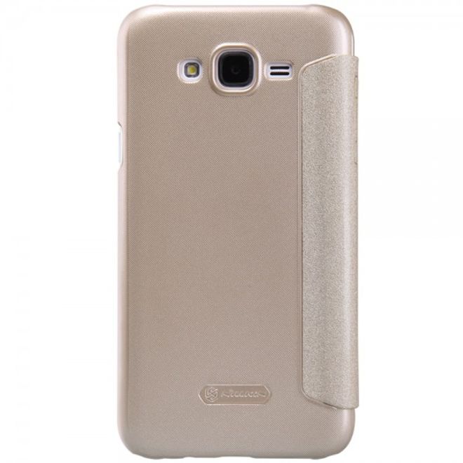 Samsung Galaxy J5 Nillkin Sparkle Series Leder Case - champagnerfarben