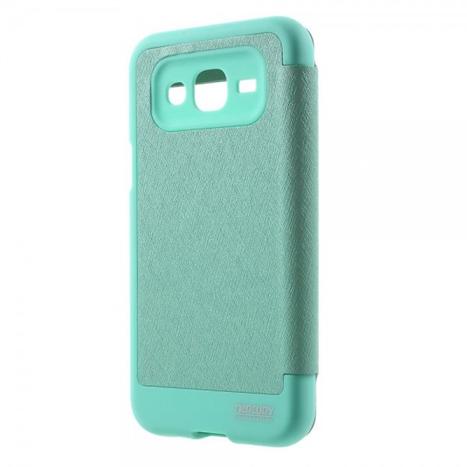 Goospery - Samsung Galaxy J5 (2015) Hülle - Handy Plastik Bookcover - WOW Bumper Series - mint