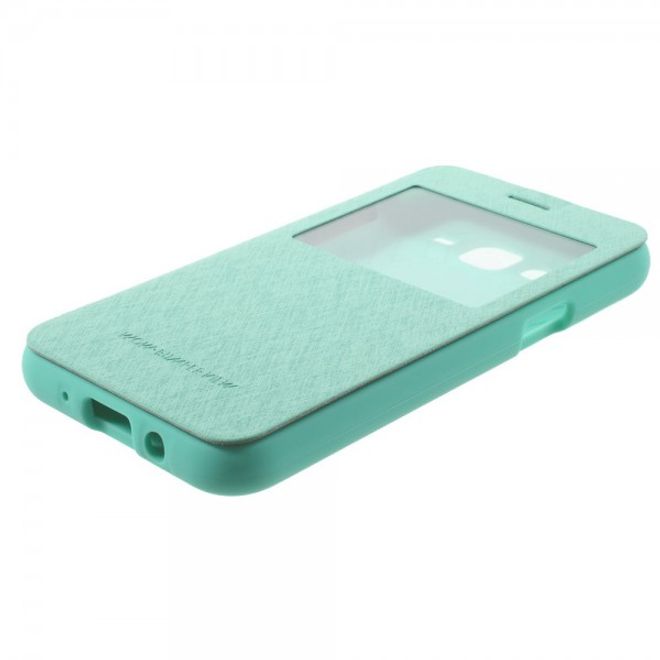 Goospery - Samsung Galaxy J5 (2015) Hülle - Handy Plastik Bookcover - WOW Bumper Series - mint