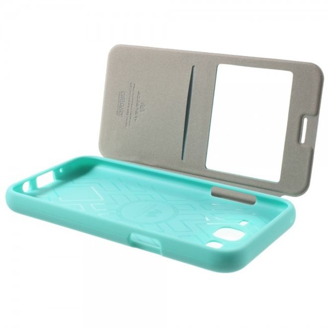 Goospery - Samsung Galaxy J5 (2015) Hülle - Handy Plastik Bookcover - WOW Bumper Series - mint
