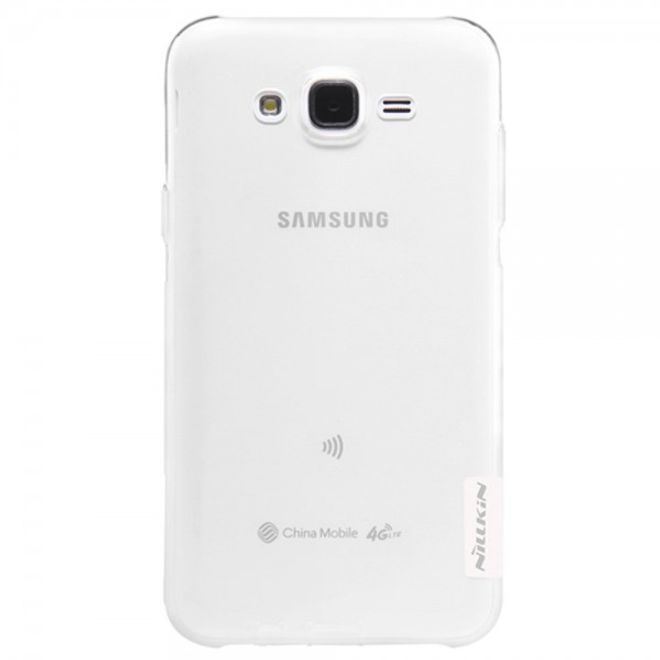 Samsung Galaxy J5 Nillkin Nature Elastisches Plastik Case - weiss