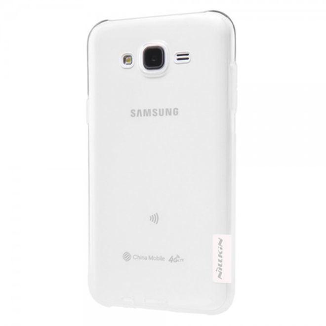 Samsung Galaxy J5 Nillkin Nature Elastisches Plastik Case - weiss