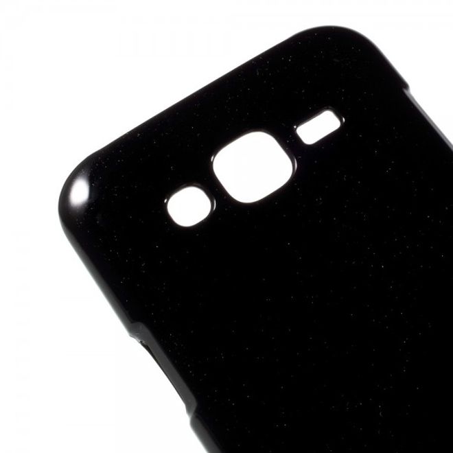 Goospery - Samsung Galaxy J5 (2015) Handy Hülle - TPU Soft Case - Pearl Jelly Series - schwarz