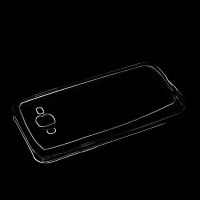 Samsung Galaxy J5 Ultradünnes, elastisches Plastik Case von Pudini - grau