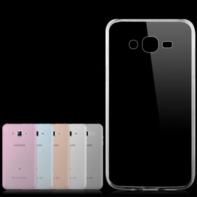 Samsung Galaxy J5 Ultradünnes, elastisches Plastik Case von Pudini - transparent