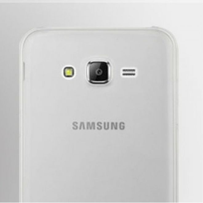 Samsung Galaxy J5 Ultradünnes, elastisches Plastik Case von Pudini - transparent