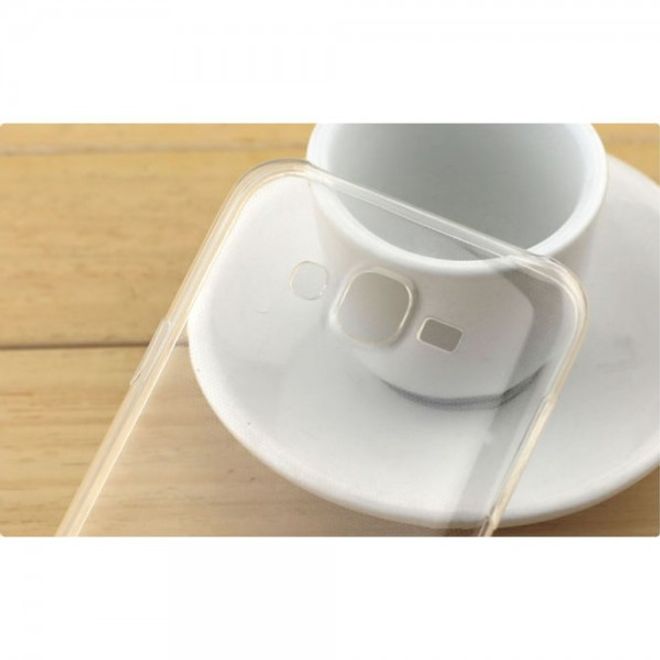 Samsung Galaxy J5 Ultradünnes, elastisches Plastik Case von Pudini - transparent