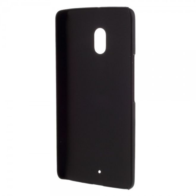 Motorola Moto X Play Gummiertes Hart Plastik Case - schwarz