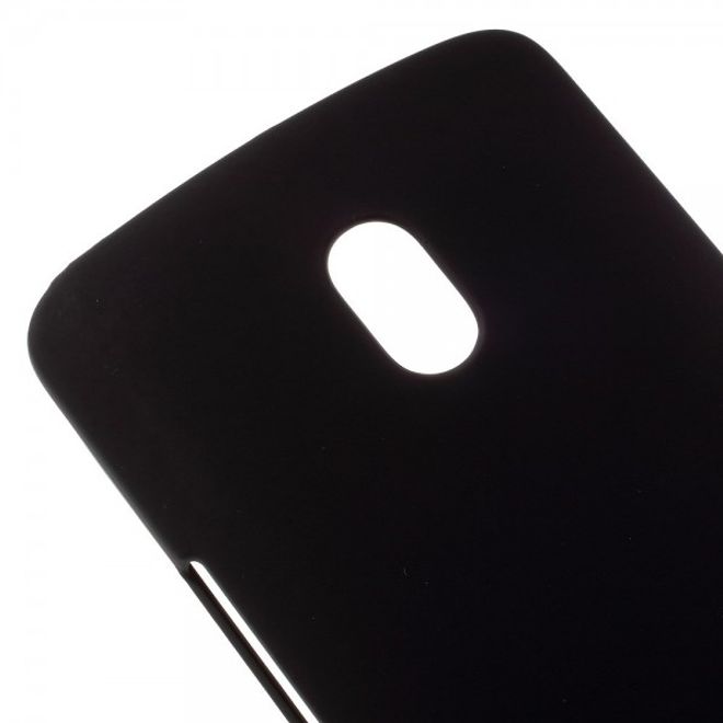 Motorola Moto X Play Gummiertes Hart Plastik Case - schwarz