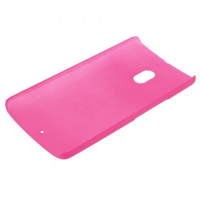 Motorola Moto X Play Gummiertes Hart Plastik Case - rosa