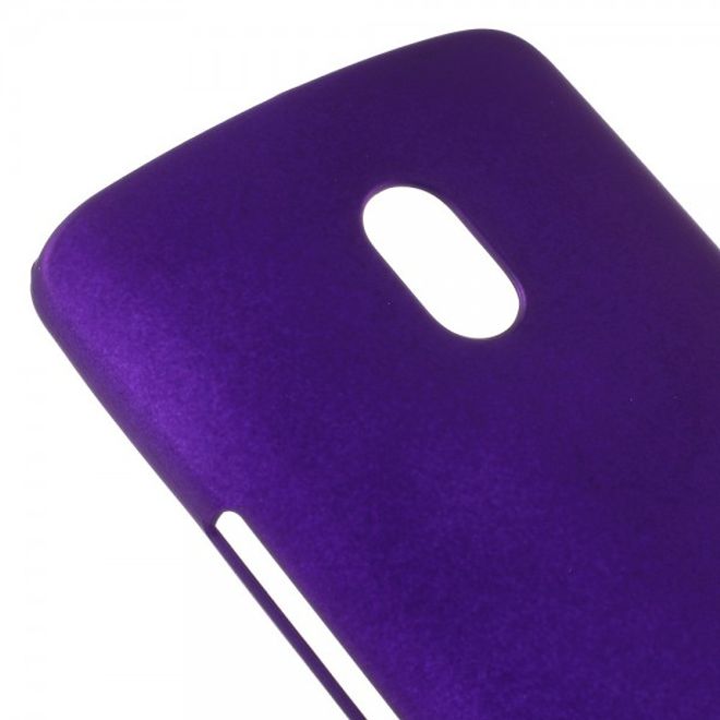 Motorola Moto X Play Gummiertes Hart Plastik Case - purpur