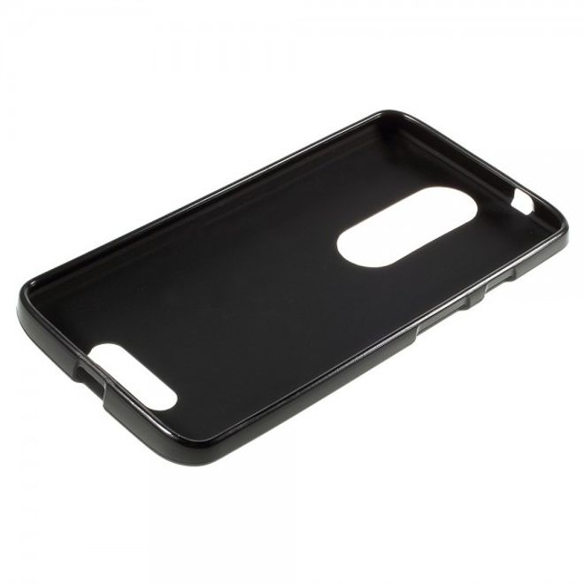 Motorola Moto X3 Mattes, elastisches Plastik Case - schwarz