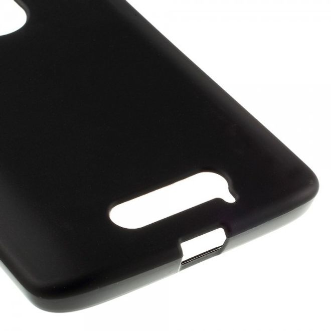 Motorola Moto X3 Mattes, elastisches Plastik Case - schwarz