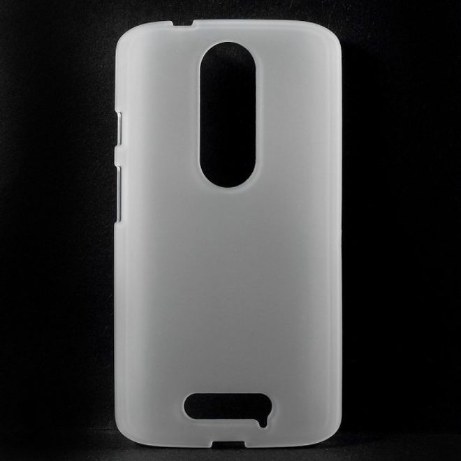Motorola Moto X3 Mattes, elastisches Plastik Case - transparent