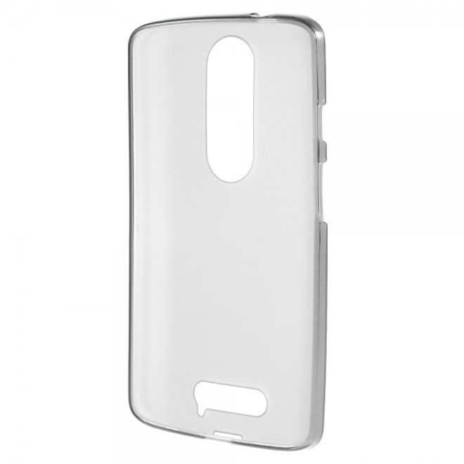 Motorola Moto X3 Mattes, elastisches Plastik Case - grau
