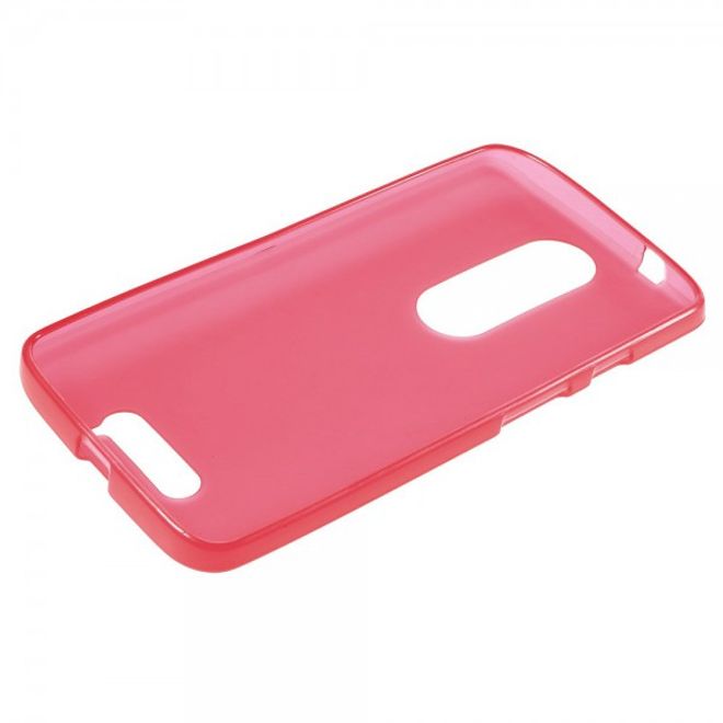 Motorola Moto X3 Mattes, elastisches Plastik Case - rot
