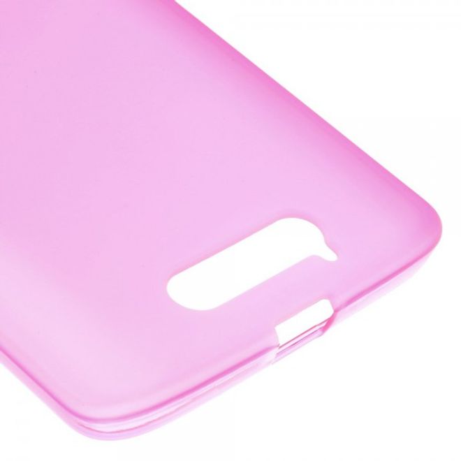 Motorola Moto X3 Mattes, elastisches Plastik Case - rosa