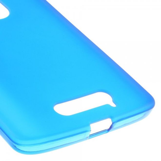 Motorola Moto X3 Mattes, elastisches Plastik Case - blau