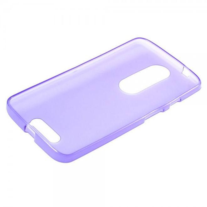Motorola Moto X3 Mattes, elastisches Plastik Case - purpur